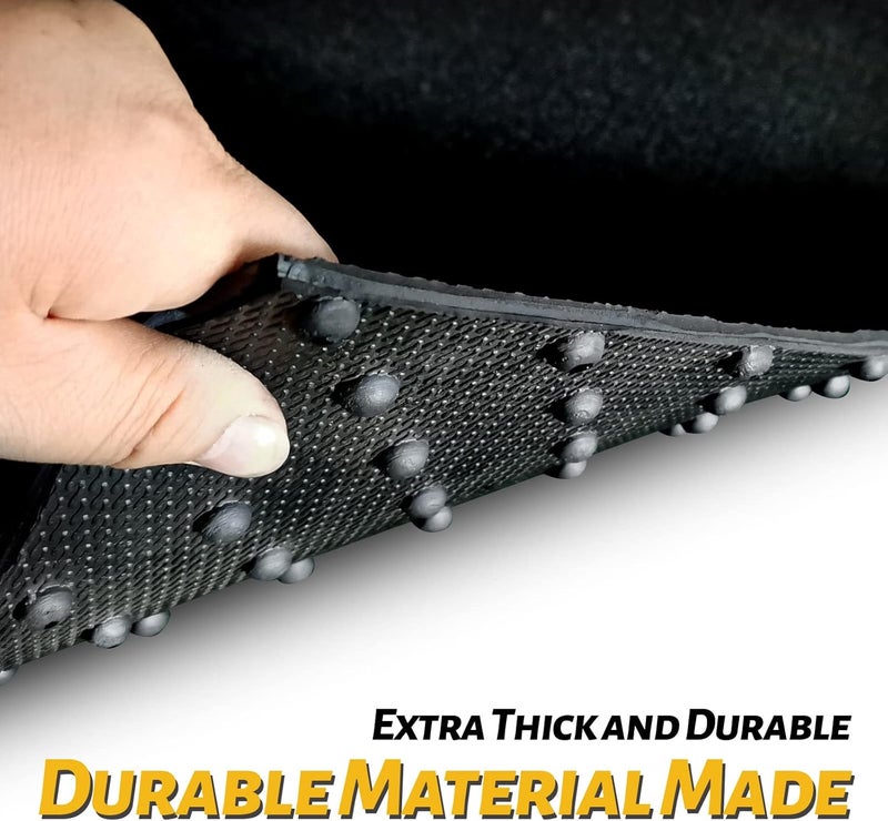 GEEVOLL Heavy Duty Rubber Truck Bed Mat, Extra Thick, Black, Custom Fit for 2005-2023 Toyota Tacoma 6ft Long Bed, Truck Bed Liner - Image 4